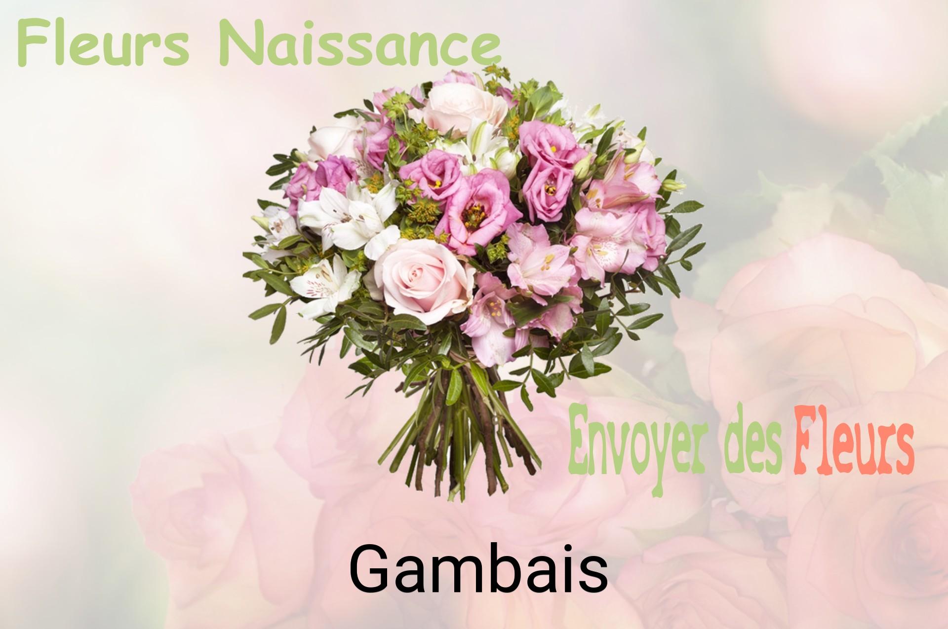 Bouquet de fleurs de naissance livré à Gambais
